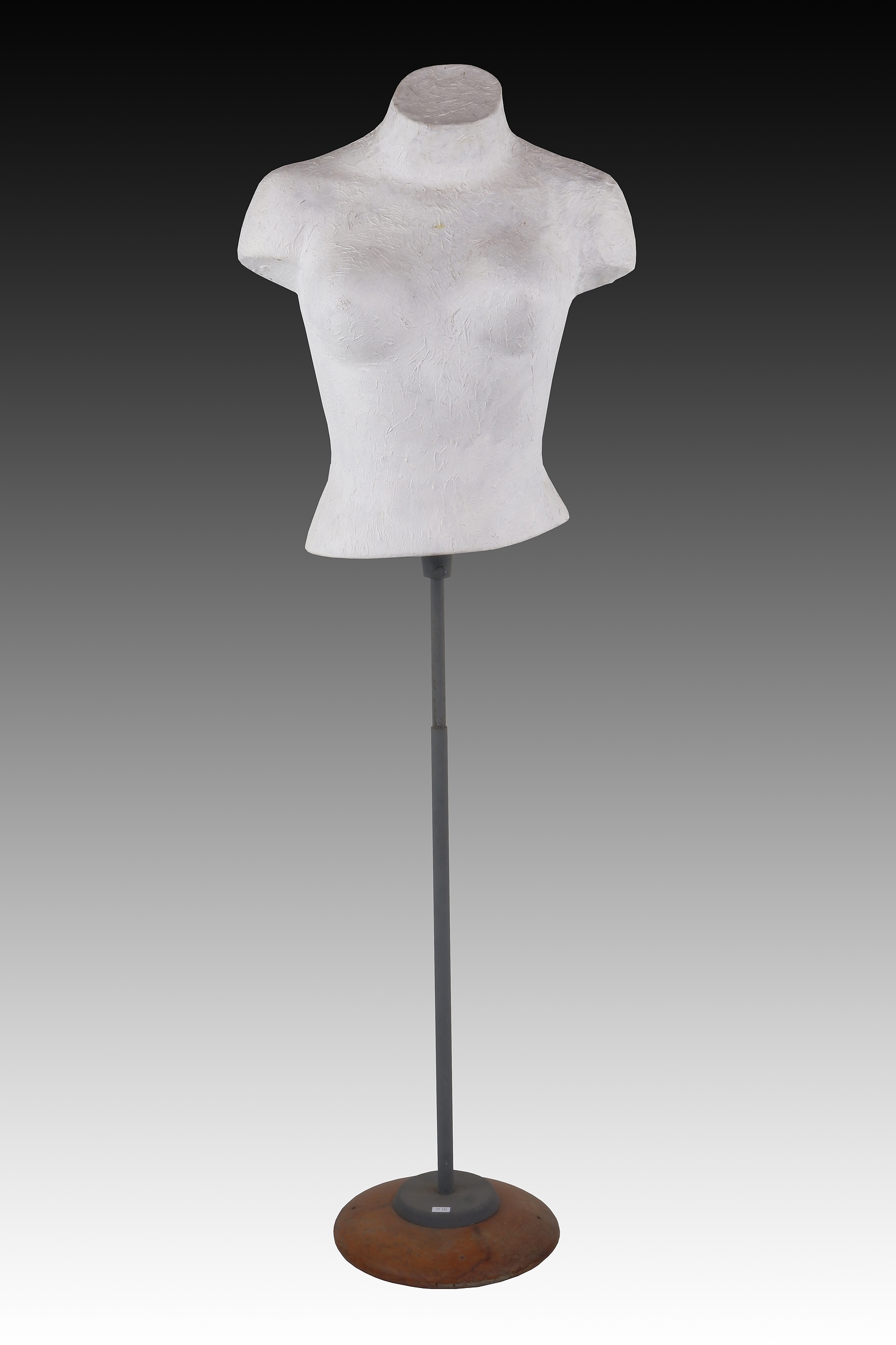'Vintage Painted Plaster Female Torso Dress Form'