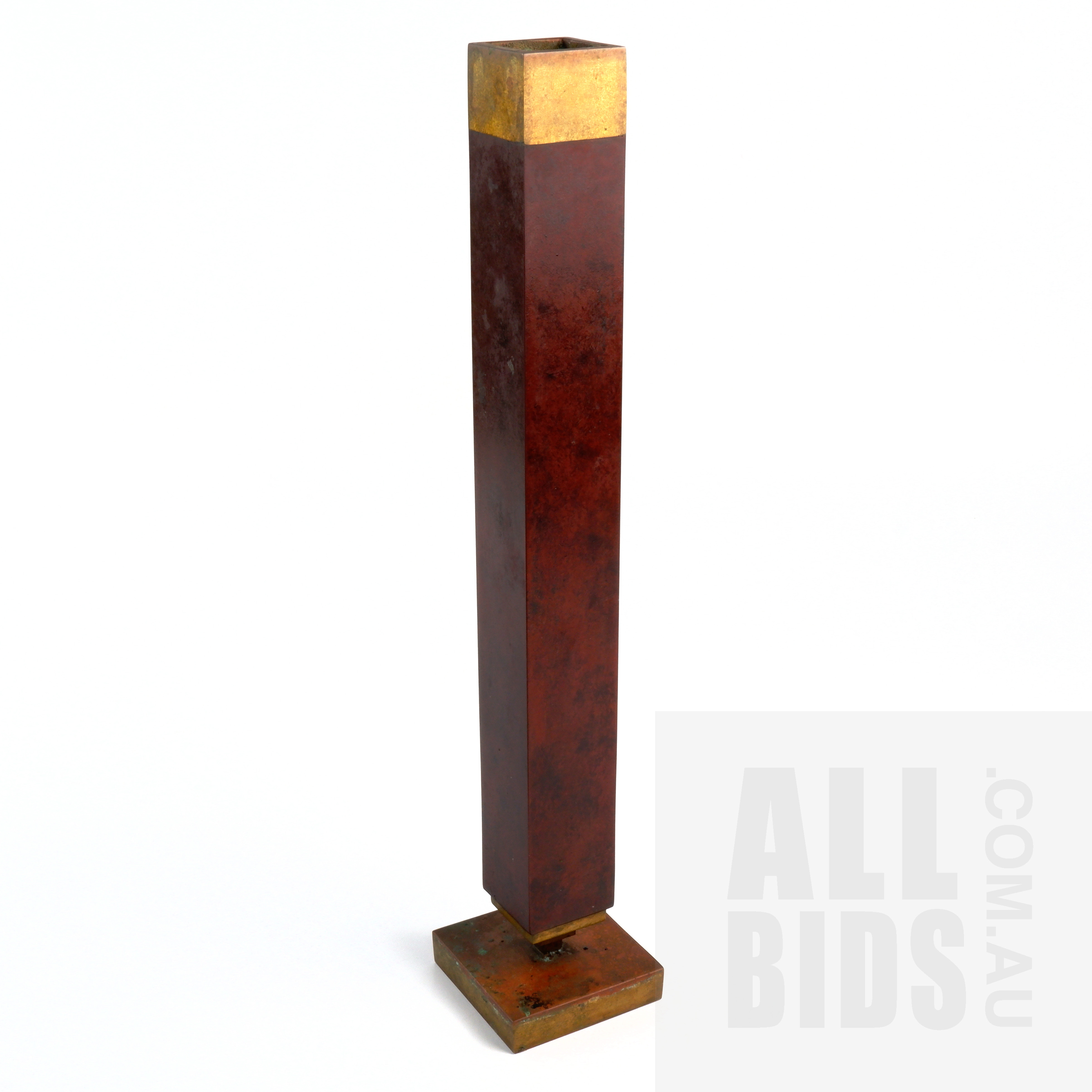 'Frank Lloyd Wright Foundation Bronze Vase'