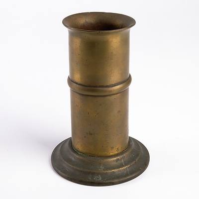 Trench Art Pen Holder with Heavy Base