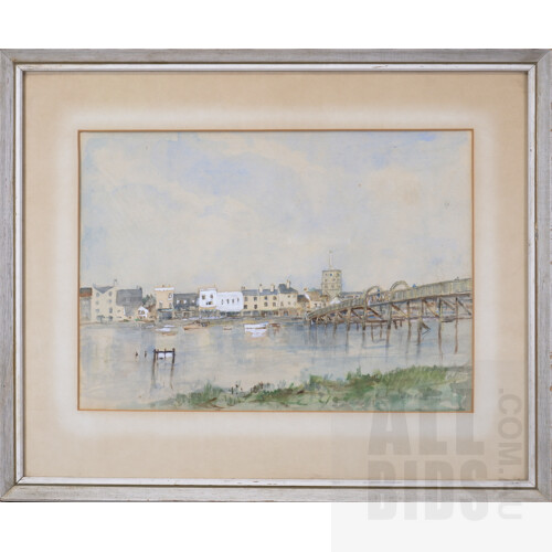 A Framed European Watercolour Together - Lot 1321956 | ALLBIDS