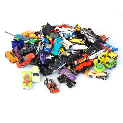 Various Hot Wheels Cars, Tracks and Accessories