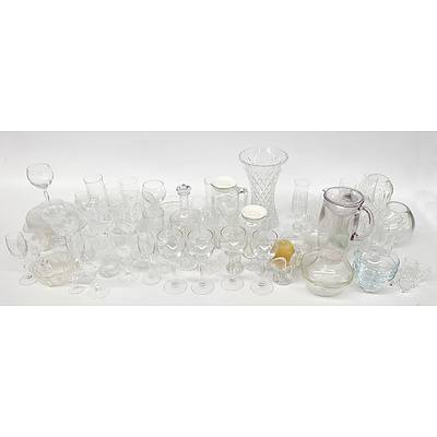 Large Assortment of Glassware Including: Peill, Krosno, Schott & Gen and More