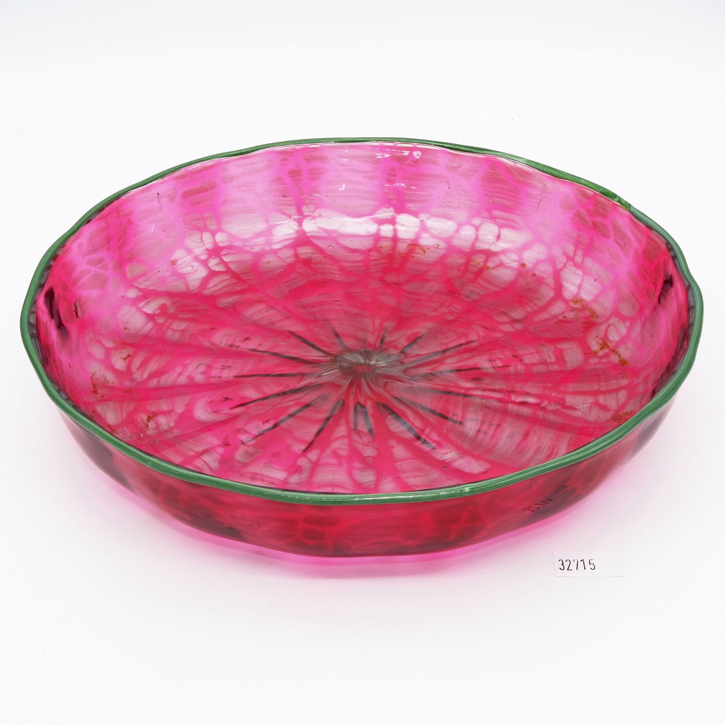 'Rare Loetz Titania Genre Cased Glass Bowl Circa 1905'