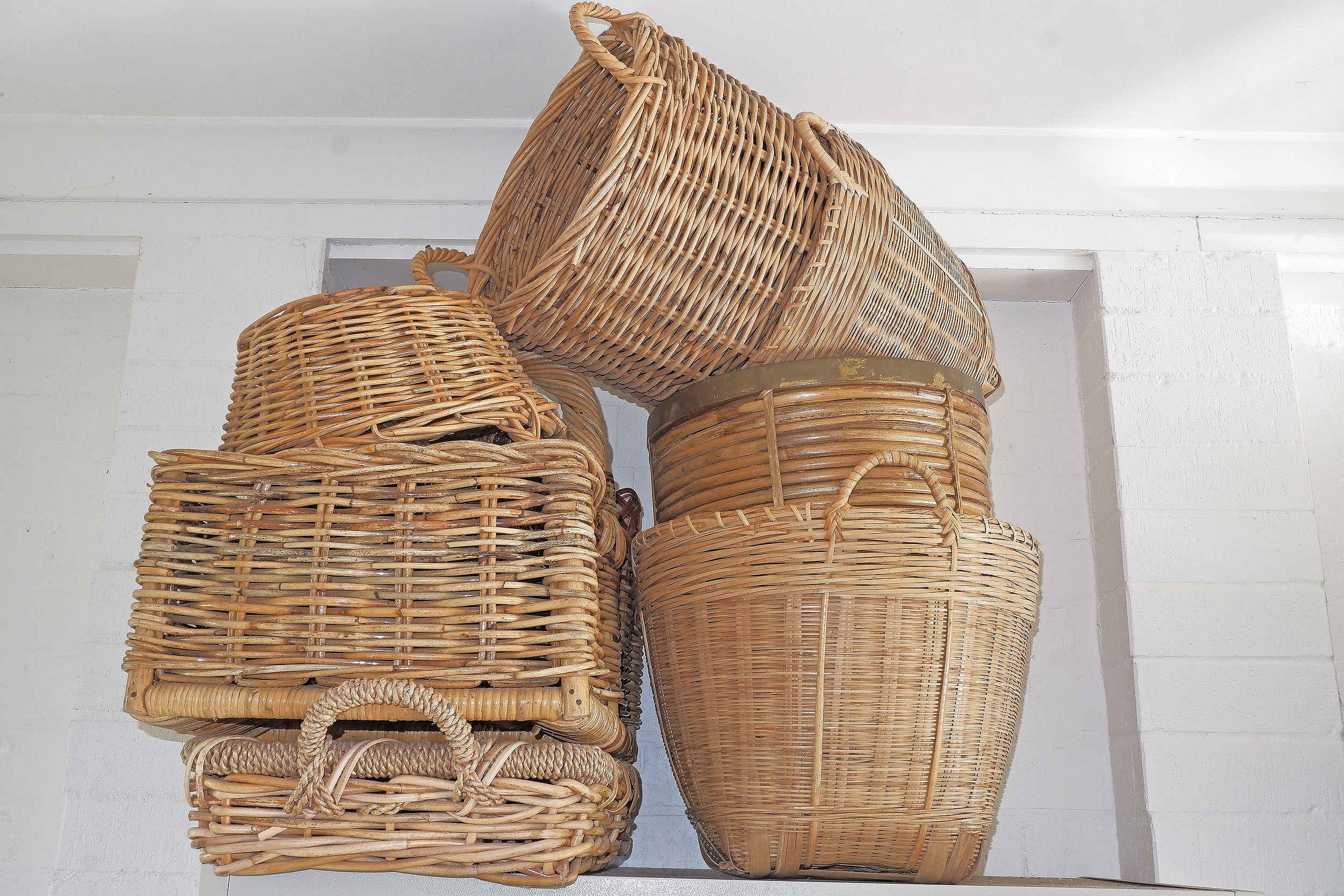 A Collection of Cane Baskets (7) Lot 1180044 ALLBIDS