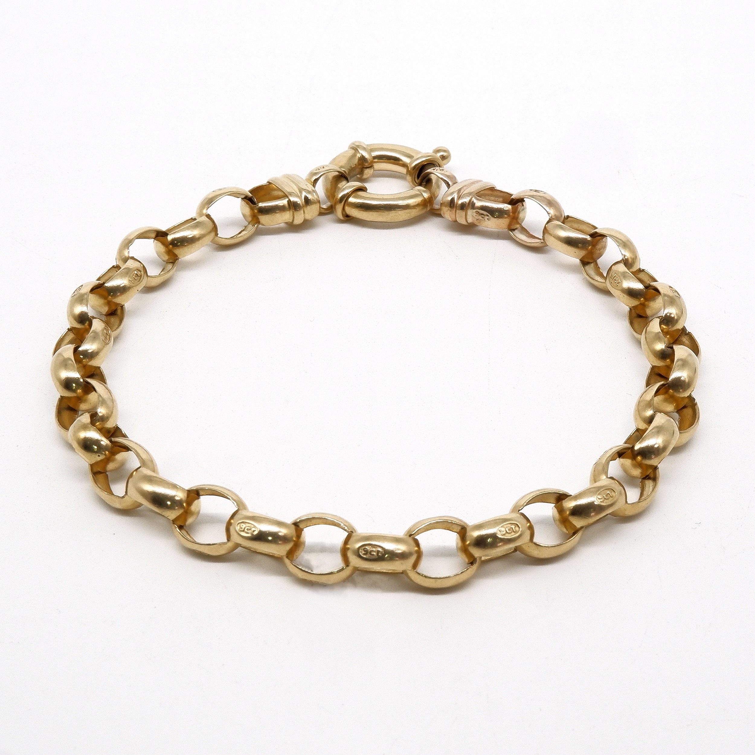 9ct Yellow Gold Belcher Bracelet, Lot 1155659 ALLBIDS