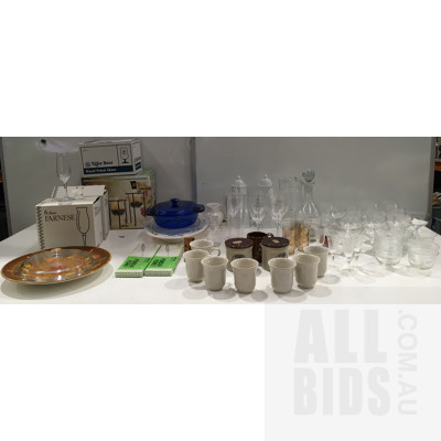 Assorted Glassware And Mixed Crockery