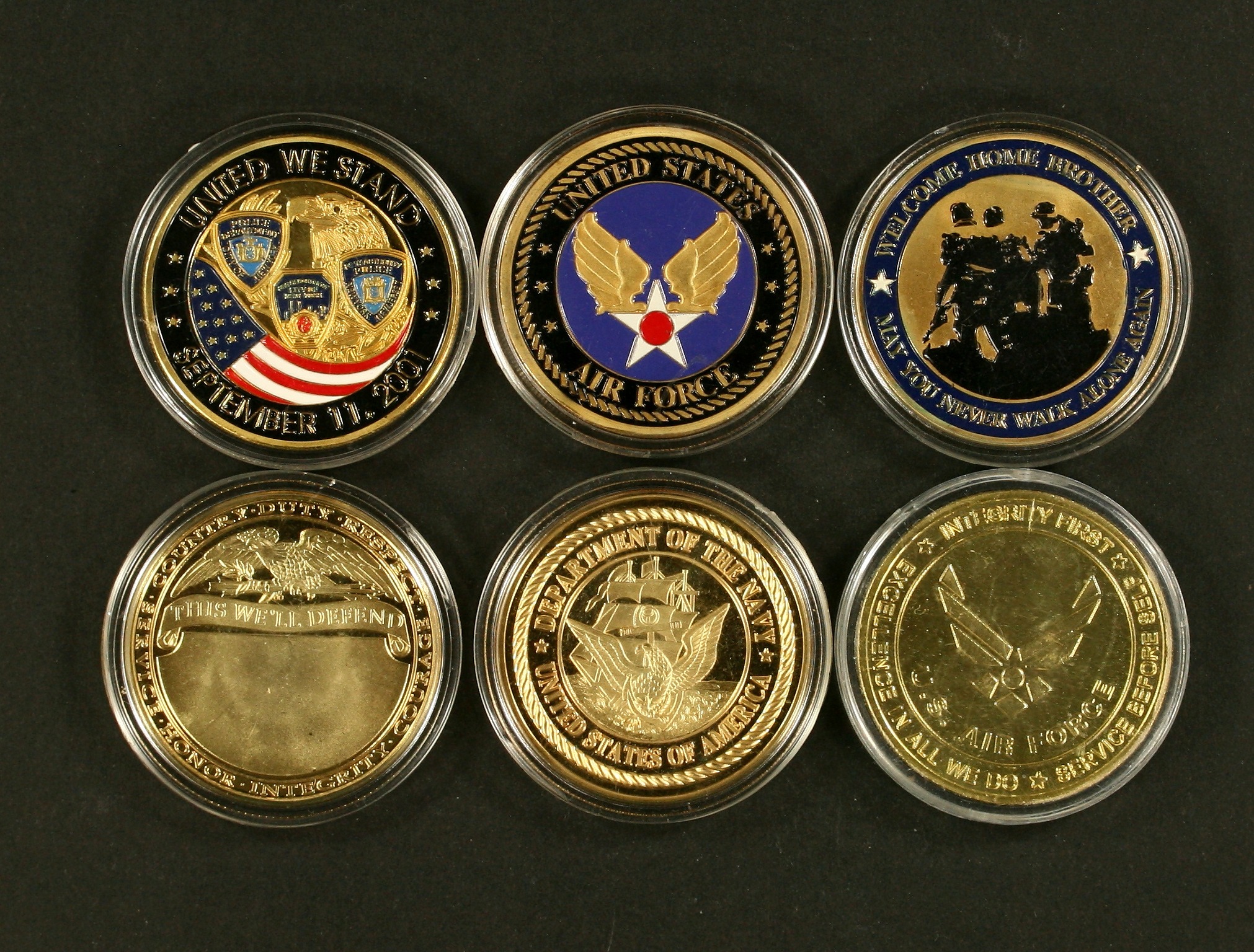 6 US Military Commemorative Coins - Lot 1206989 | ALLBIDS