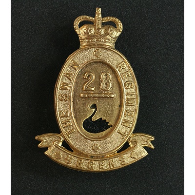 1953-60 28th Battalion (The Swan Regiment) Cap Badge