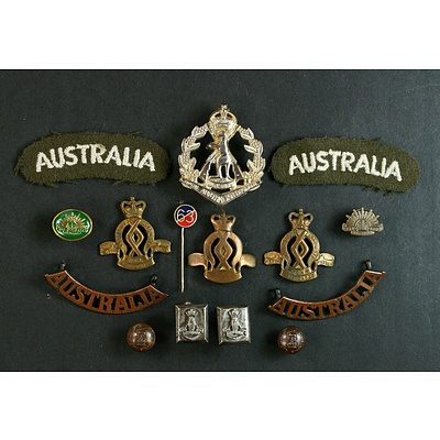 Australian Army Badges, Shoulder Titles, Cuff Links and Lapel Badges