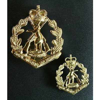Royal Australian Regiment Skippy Hat and Collar badge
