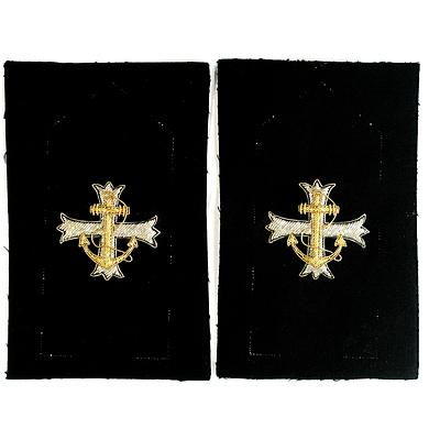A Pair of Uncut Royal Australian Navy Chaplains Bullion Badges