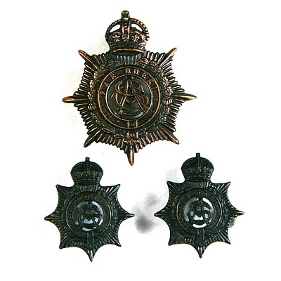 Army Service Corps Hat and Collar Badges