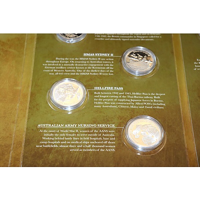 Second World War Silver Commemorative Medal Set