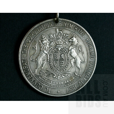 1937 Coronation Medal for Edward VII - Abdicated King