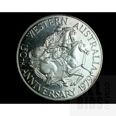 1979 Western Australia 150th Anniv Light Horse Memorial Silver Medal