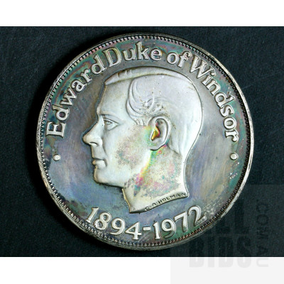 1972 Edward Duke of Windsor Memorial Silver Medal