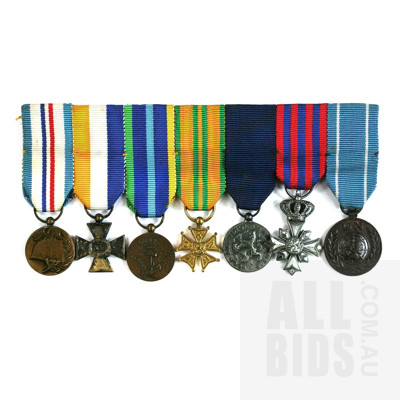 Netherlands Miniature Medal Group - 7 Medals