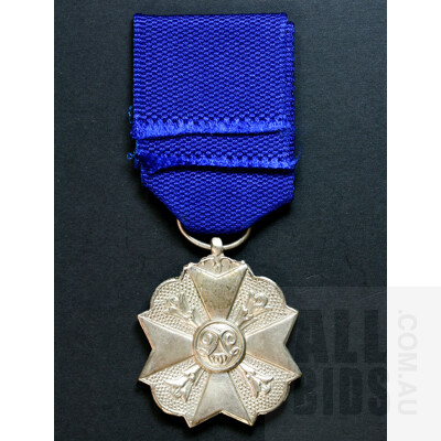 Belgian Civil Decoration For Bravery Devotion and Philanthropy Silver Medal