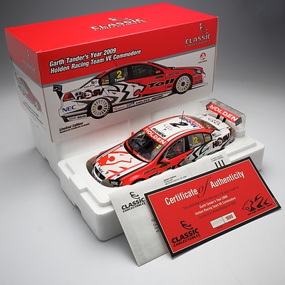 Classic Carlectables 1:18 Diecast Garthe Tander's Year 2009 Holden Racing Team VE Commodore