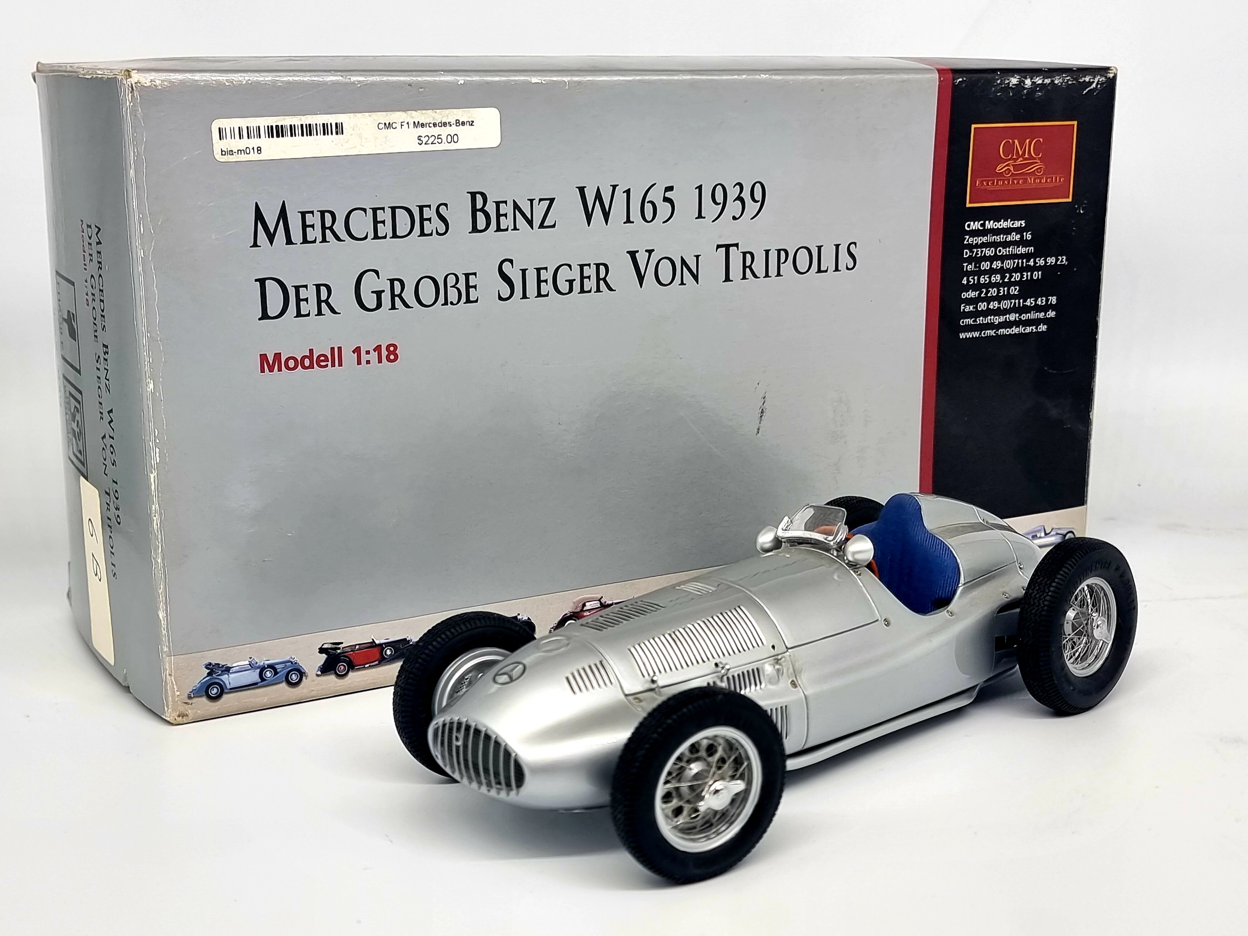 1939年 1/18 Von W165 Silberpfeil-Serie Der メルセデス Grobe Sieger Tripolis【MCP】  Nr.2 ベンツ ☆Solitair-Model - staging.thinkhwa.com