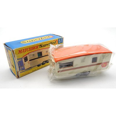 Vintage Matchbox Superfast No 57 'Trailer Caravan'
