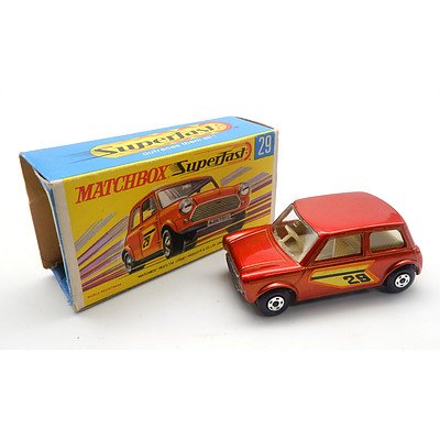 Vintage Matchbox Superfast No 29 'Racing Mini'
