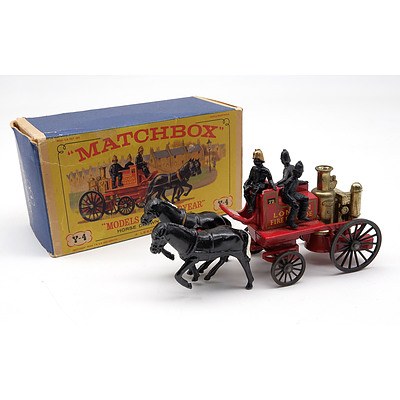 Matchbox Models of Yesteryear Horse Drawn Fire Engine (Y4)