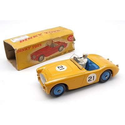 Vintage Dinky Toys No 103 'Austin Healey 100 Sports'