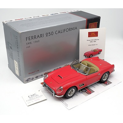 CMC, Ferrari 250 California SWB, 1960, No 1309, 1:18 Scale Model Car