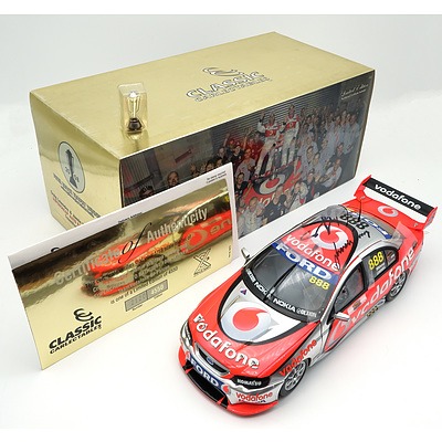Classic Carlectables, 2008 Vodafone BF Falcon Dual Signed, Lowndes/Whincup Bathurst 1000 Winner, 2120/4550, 1:18 Scale Model Car