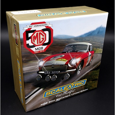 Scalextric, MG MGB, Limited Edition 50th Anniversary, 2846/3500, 1:32 Scale Model