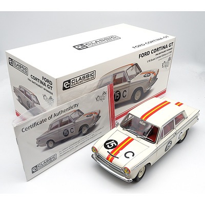 Classic Carlectables, 1964 Ford Cortina GT, Bathurst Winner, 1111/1600, 1:18 Scale Model Car