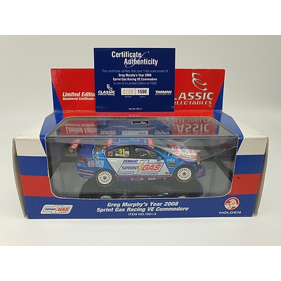 Classic Carlectables - 2008 Holden VE Commodore Greg Murphy Sprint Gas 105/1500 1:43 Scale Model Car