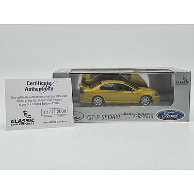 Classic Carlectables - Ford FPV GT-P Sedan Acid Rush 1377/2000 1:43 Scale Model Car