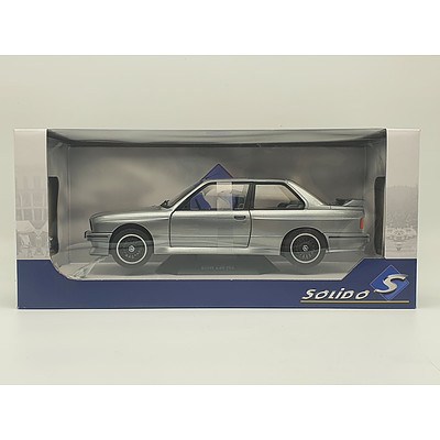 Solido - BMW E30 M3 Silver 1:18 Scale Model Car
