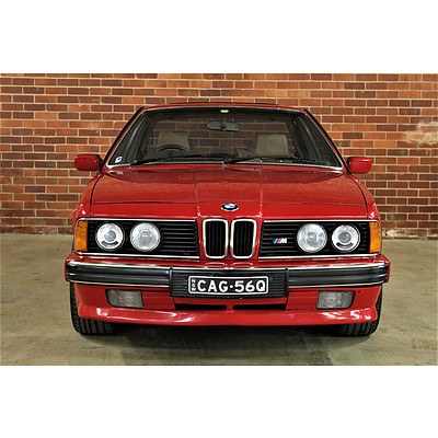 1/1989 Bmw 635 CSi (M635csi Replica) 2d Coupe Red 3.5L M88/3