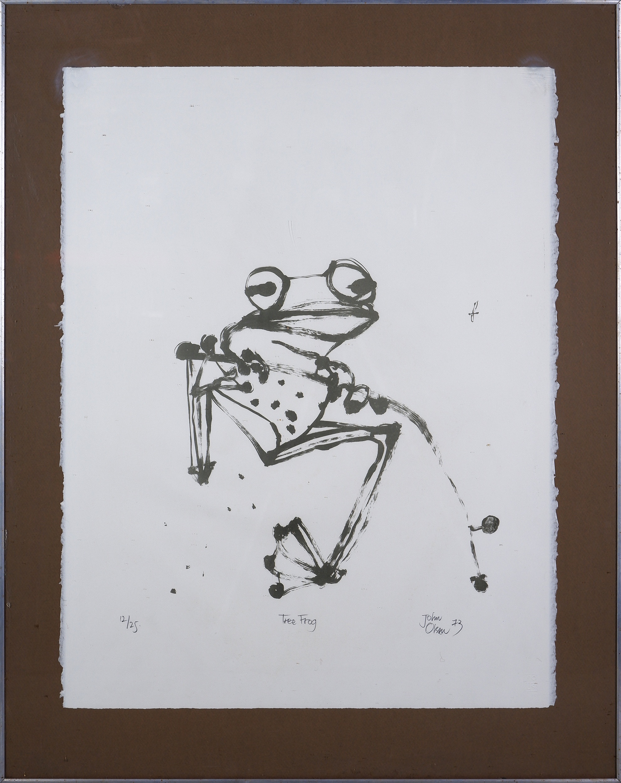 'John Olsen (born 1928), Tree Frog, Lithograph'