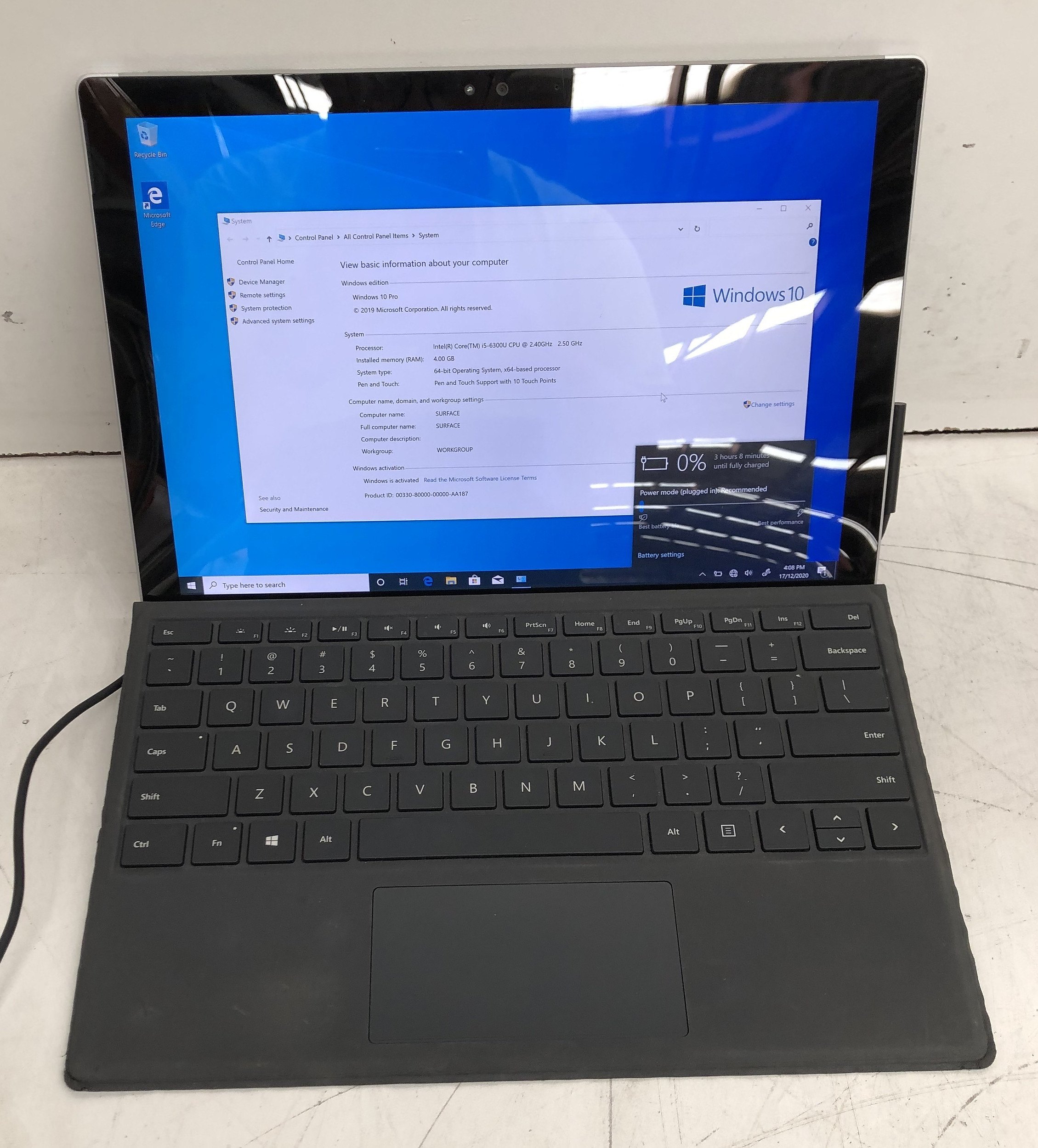 Microsoft Surface (1724) Pro 4 - Lot 1179856 | ALLBIDS