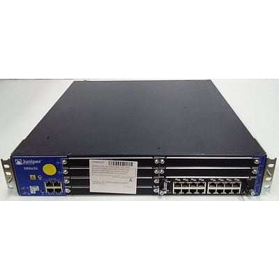 Juniper Networks (SRX650-BASE-SRE6-645AP) SRX650 PoE Modular Gateway