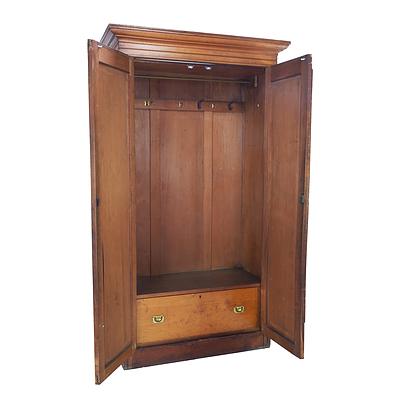 Edwardian Kauri Pine Two Door Wardrobe - Lot 1186757 | ALLBIDS