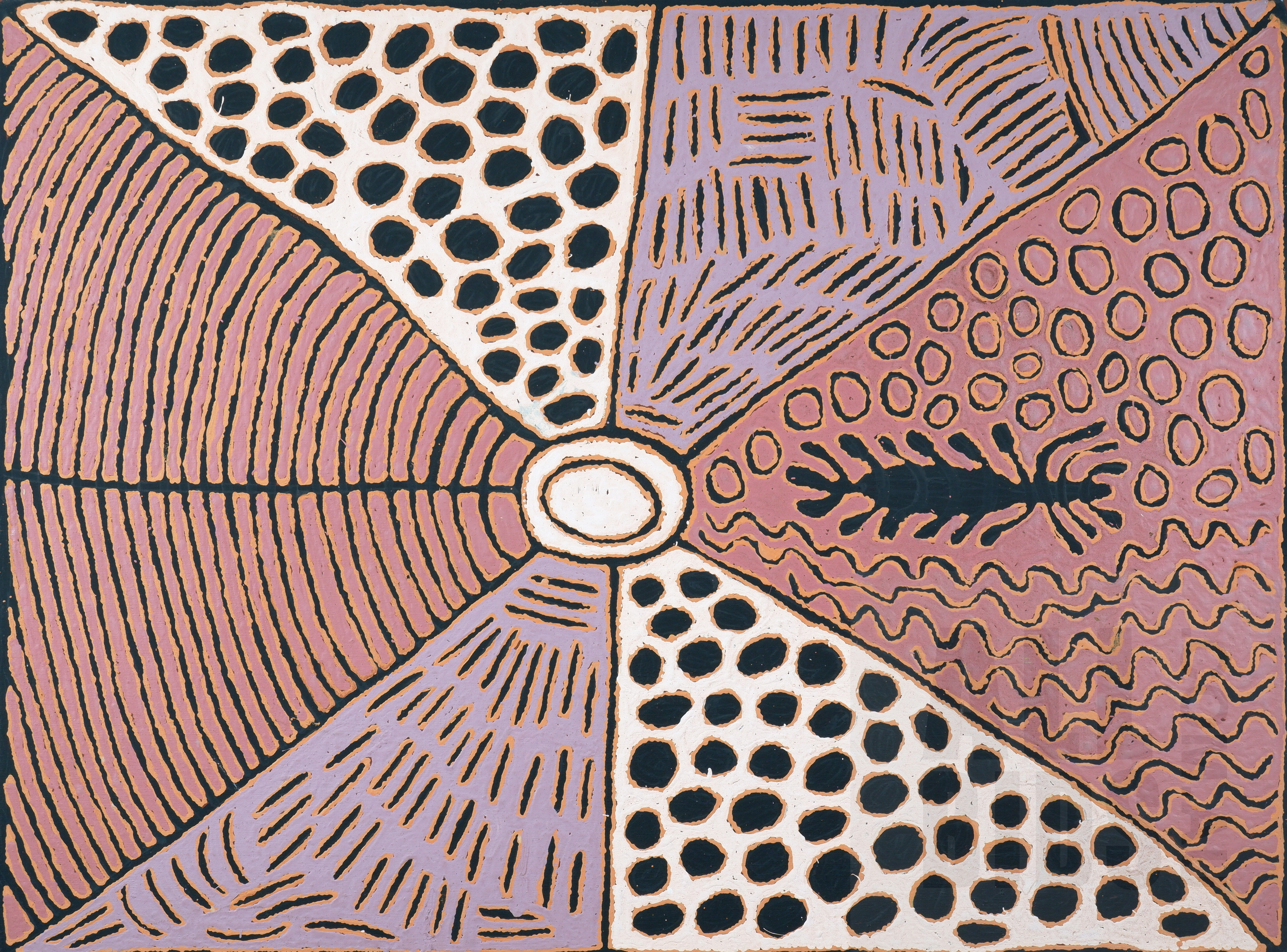 'Josephine Naparrula (born c1948), Tingari language group), Untitled, Acrylic on Linen, 91 x 122 cm'