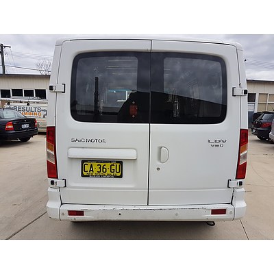 5/2014 LDV V80 LWB Van White 2.5L