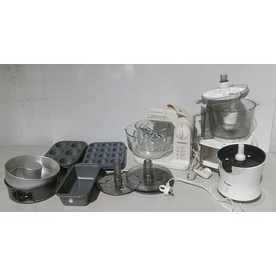 Group of Assorted Kitchen Appliances and Bakeware