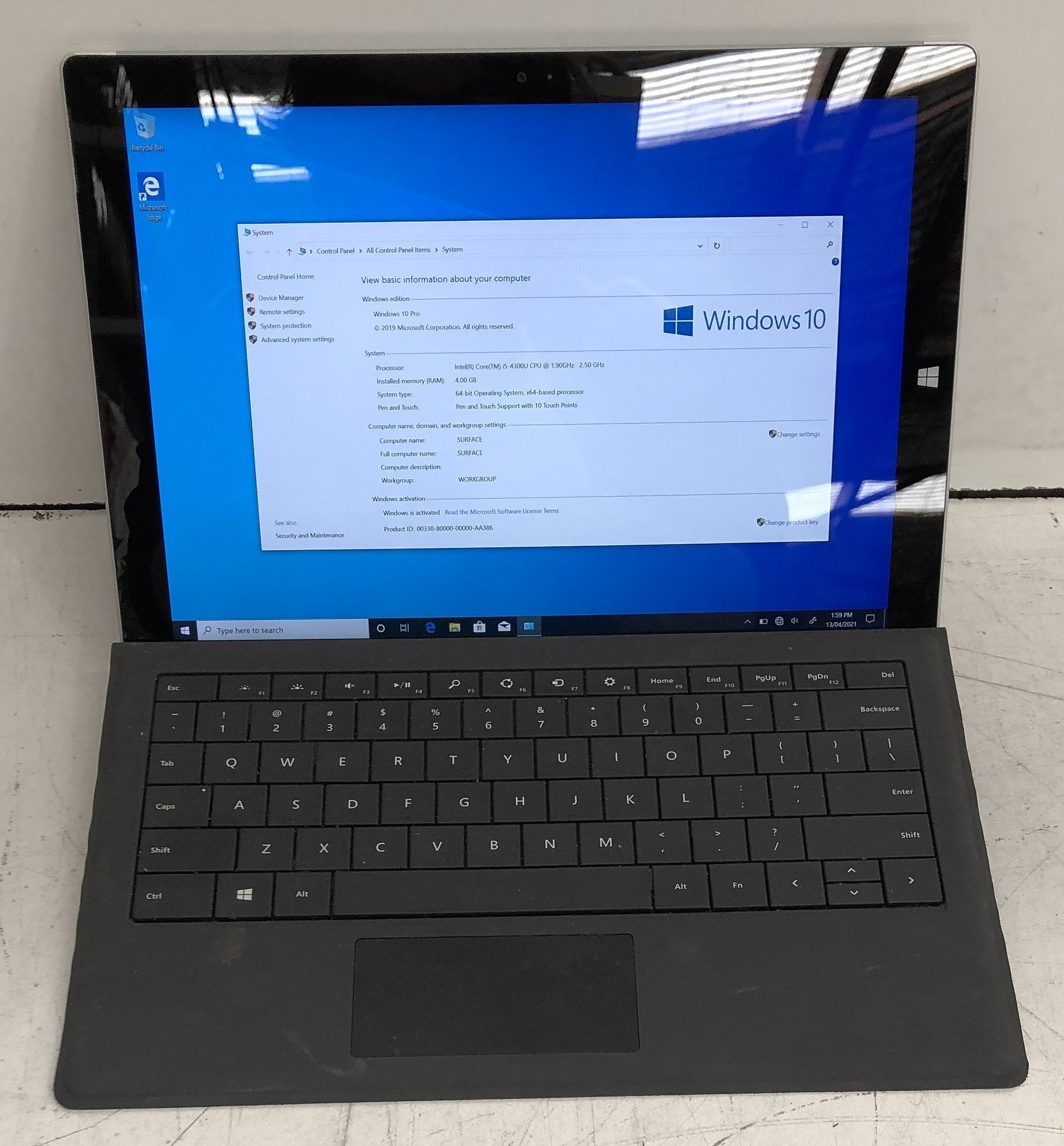 Microsoft Surface (1631) Pro 3 - Lot 1213209 | ALLBIDS