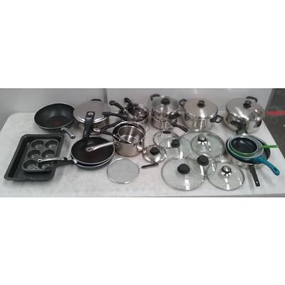 Lot Of Assorted Cookware Including Tefal & Arcosteel
