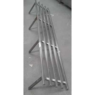 Assorted Stainless Steel Professional Kitchen Shelving.