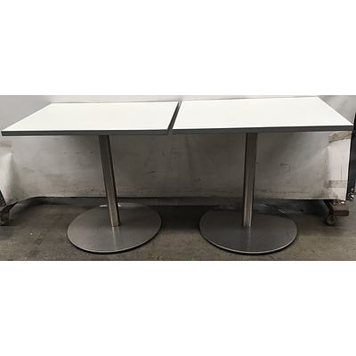 Cafe Outdoor Dining Tables  - Lot Of 2