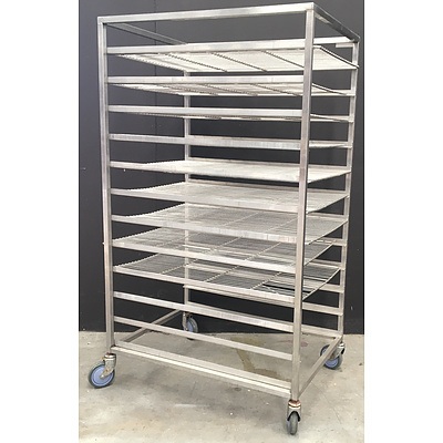 Stainless Steel Mobile Trolley