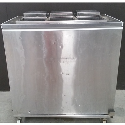 Chest Freezer With Customised Lid and Stainless Steel Dolly