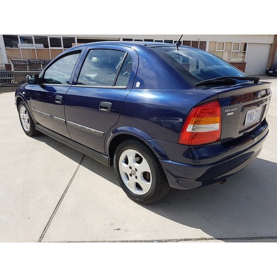 8/2000 Holden Astra CITY Olympic Edition TS 5d Hatchback Blue 1.8L